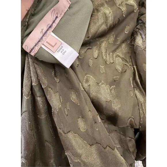 New Anthropologie Biscayne Ruffle Wrap Dress size L - Picture 8 of 10